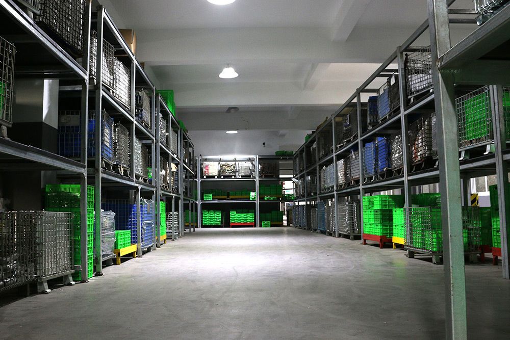Semi-finished products warehouse at Nbfeiyu factory
