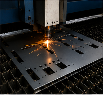 Machine Covers manufactured by laser cutting