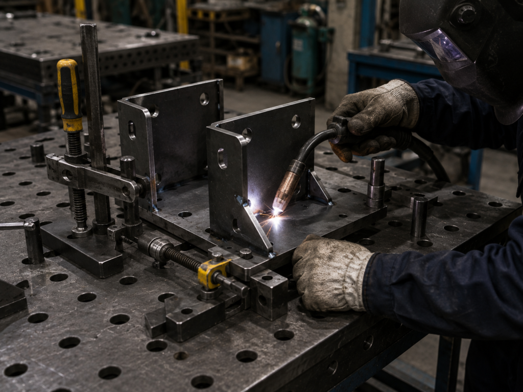 OEM MIG welded steel brackets