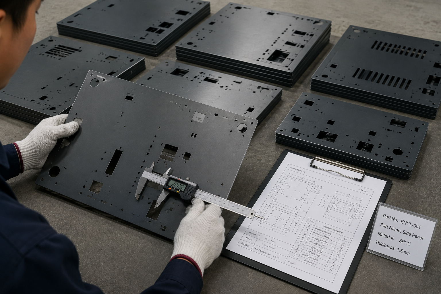 Stainless Steel laser cutting material and sheet metal component