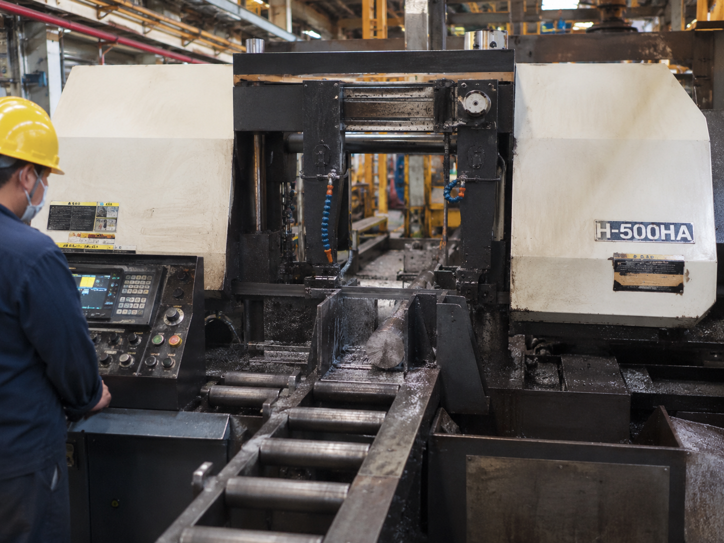 Sawing bar stock tubes and profiles