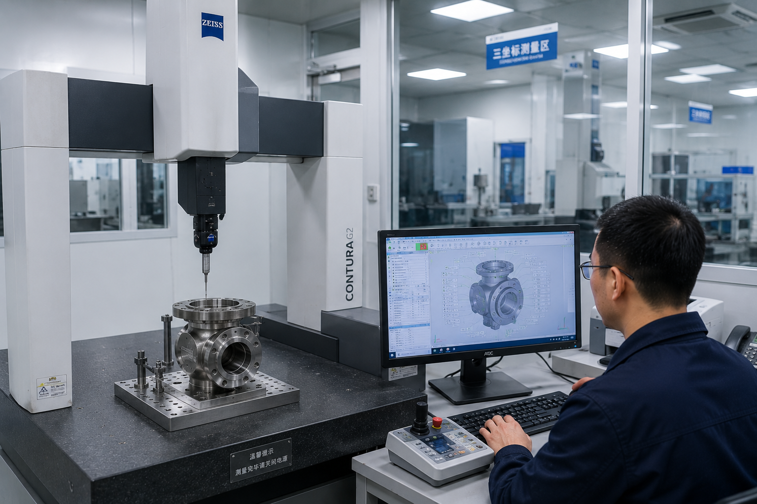 CMM inspection for precision machined parts