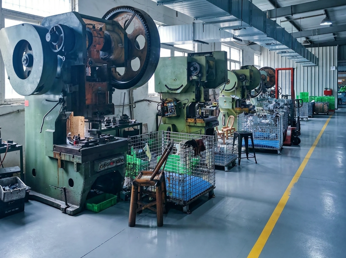 NBFEIYU metal stamping workshop with press machines