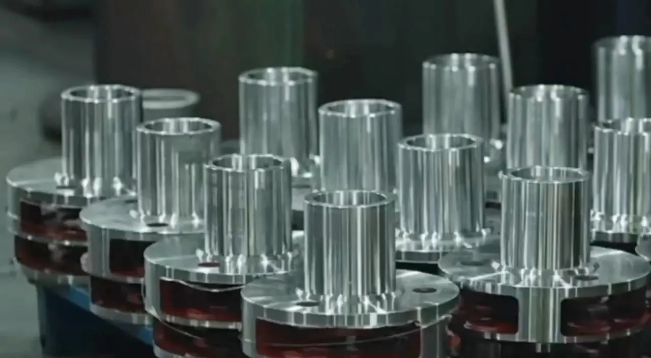 Batch of machined metal components at NBFEIYU
