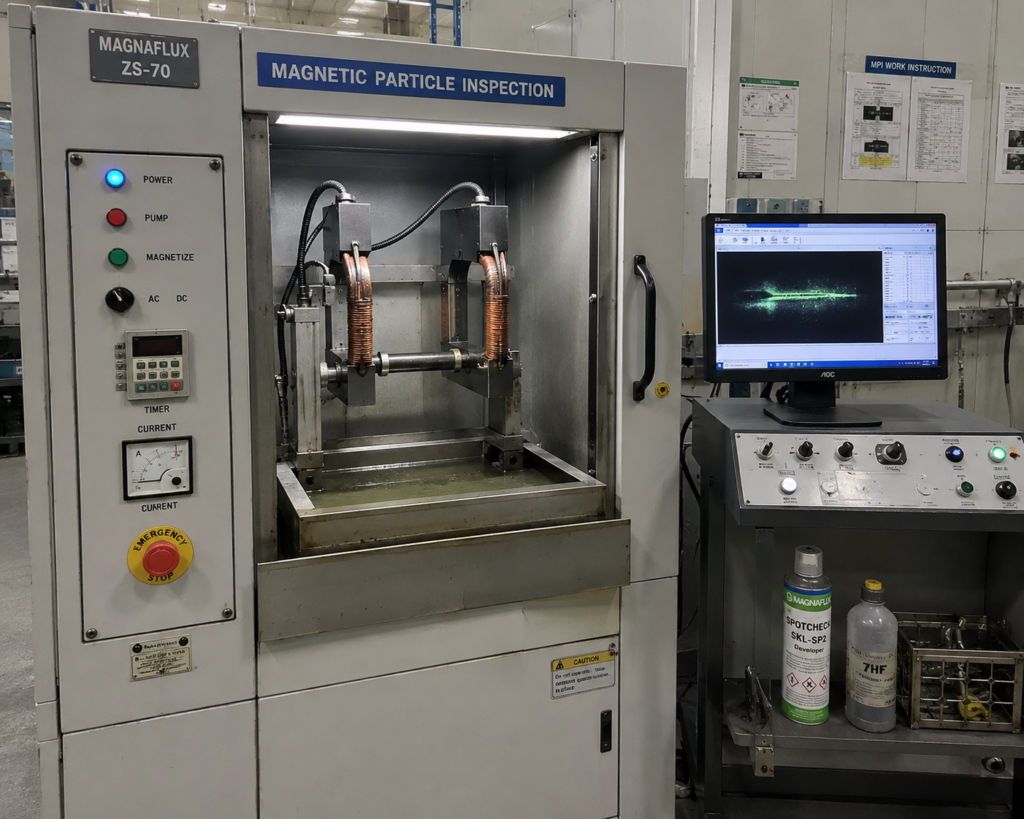 Inspection equipment used to validate structural quality for OEM components