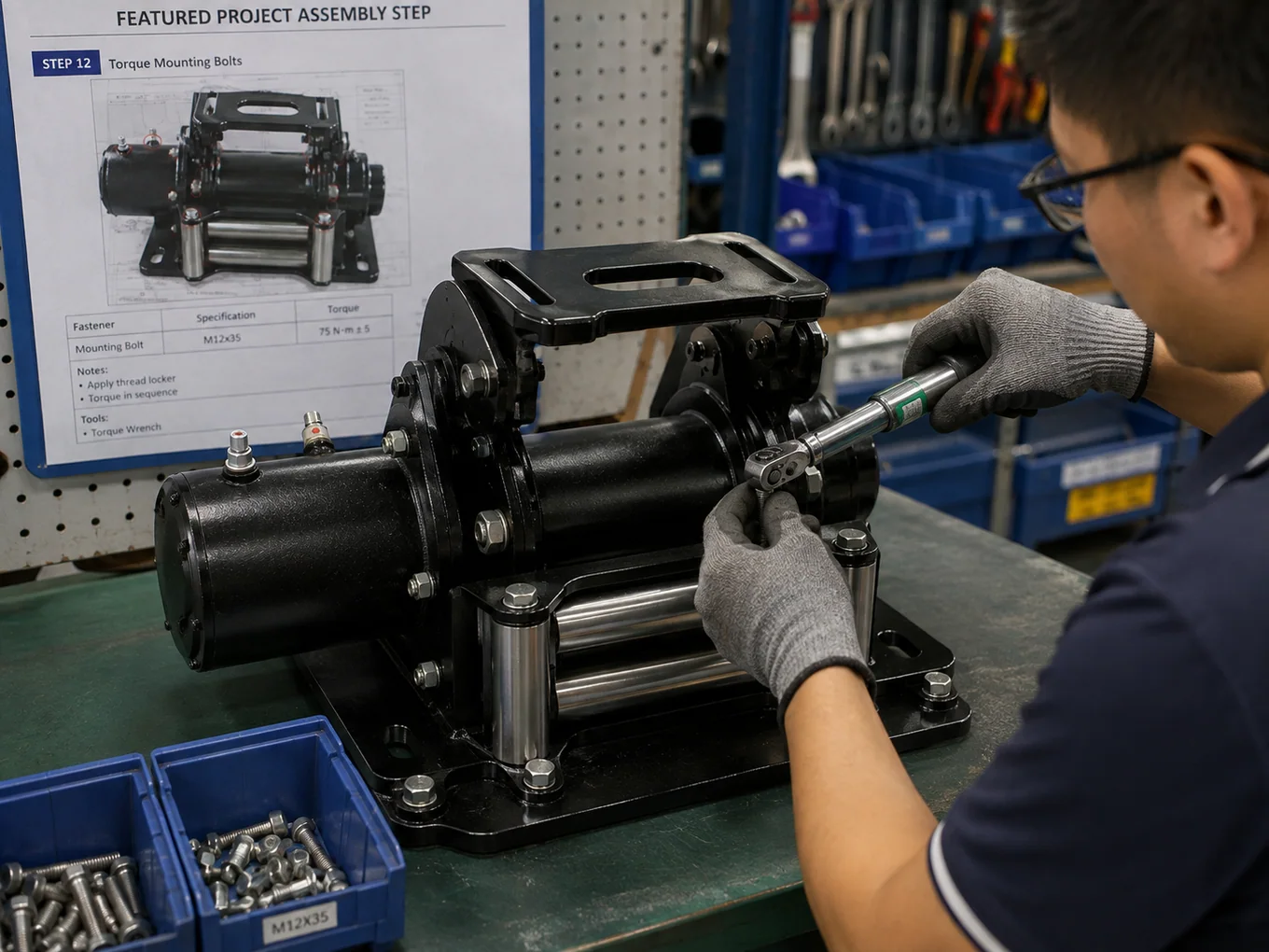 Torque-controlled mechanical assembly operation at NBFEIYU