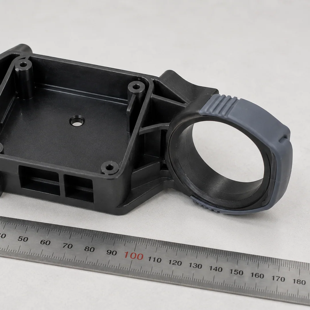 Molded plastic component with scale reference at NBFEIYU