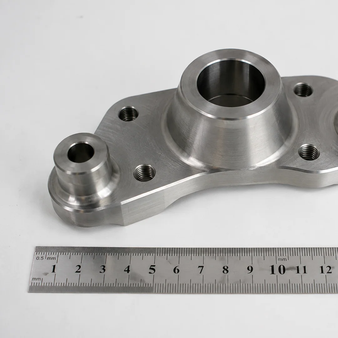 Precision machined metal component with scale reference at NBFEIYU