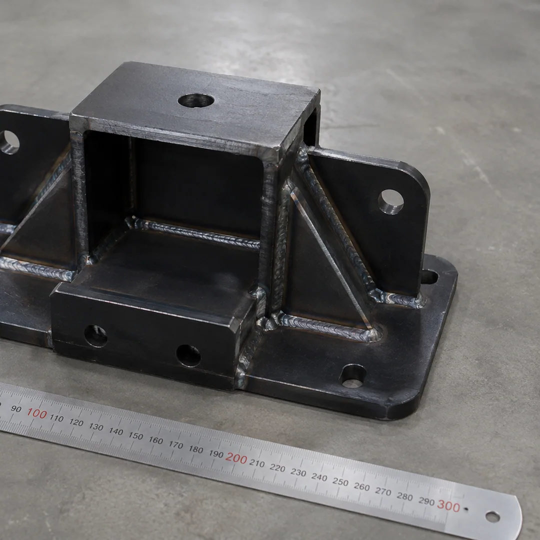 Welded fabricated steel component with scale reference at NBFEIYU