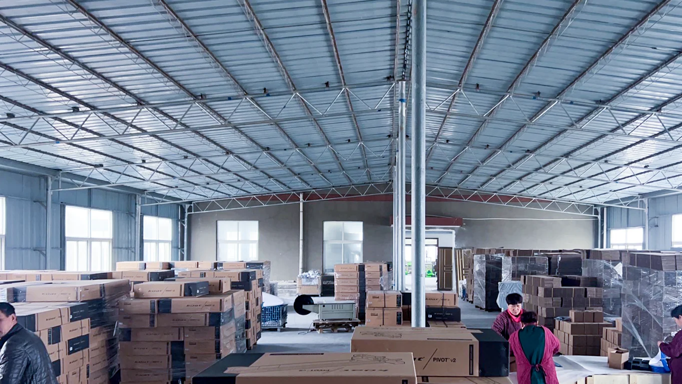 Organized finished-product warehouse